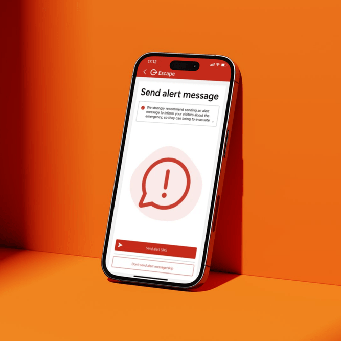 Emergency preparedness - Our evacuation app and Visitor management system gives you instant access to a live evacuation list, visitor check-off tools, and real time alerts.