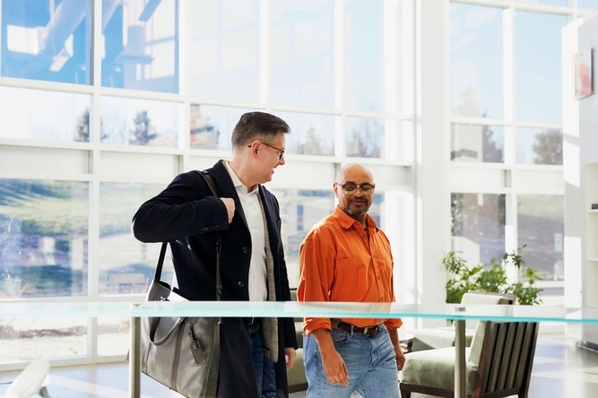 A professional welcome by Precise Visit visitor management system